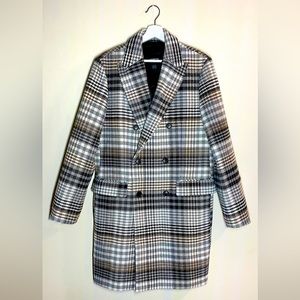 EXPRESS MEN - Double Breasted Houndstooth Coat.